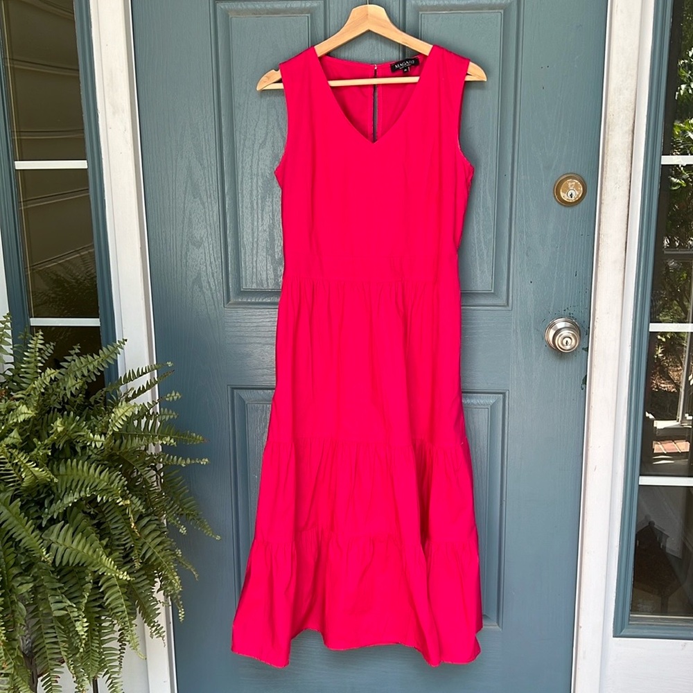Magari Fuschia Tiered Dress